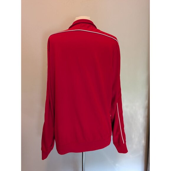 Nike Red Full-Zip Track Jacket Swoosh XL Activewear - Picture 2 of 5